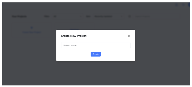 Create a new project on Odin AI